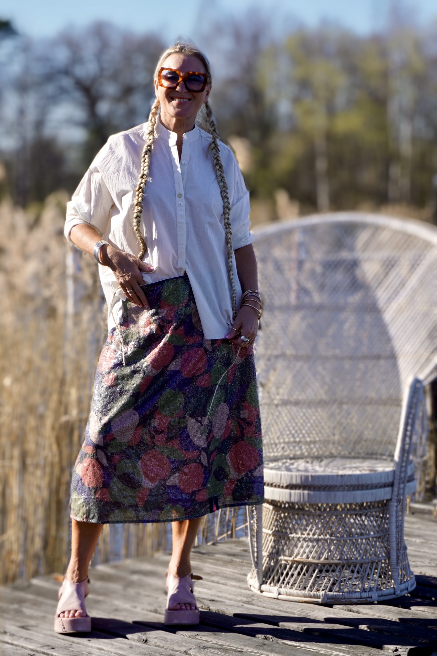 AGNETA MULTI SEQUIN SKIRT 