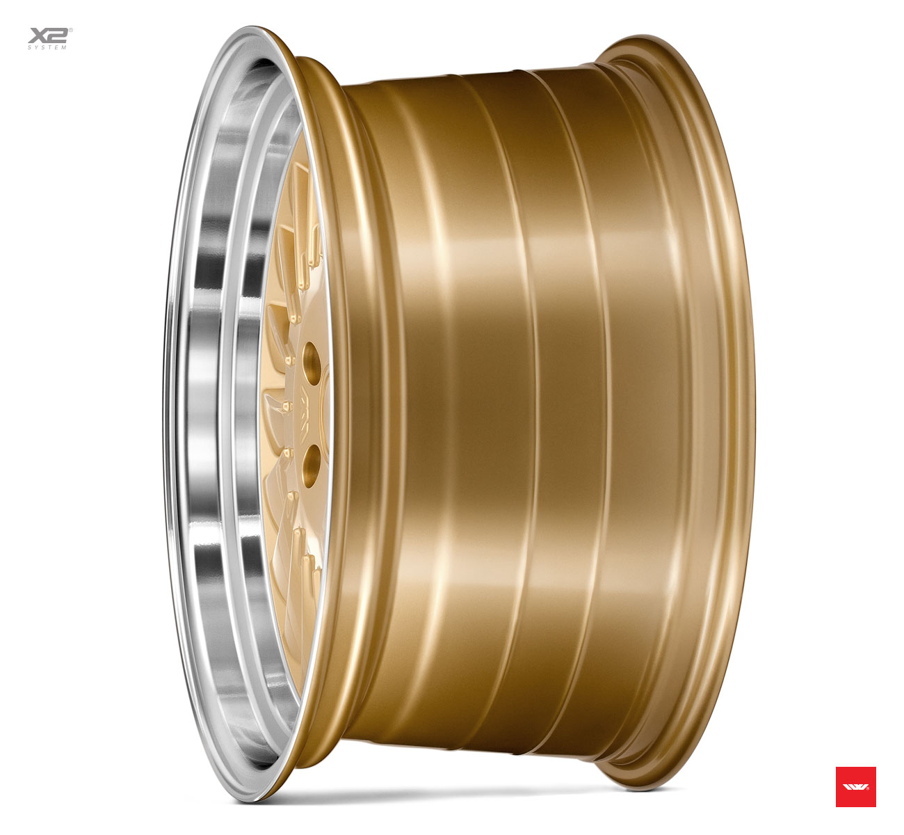 18" Ispiri CSR1D Vintage Gold/polished 5x100 - 2