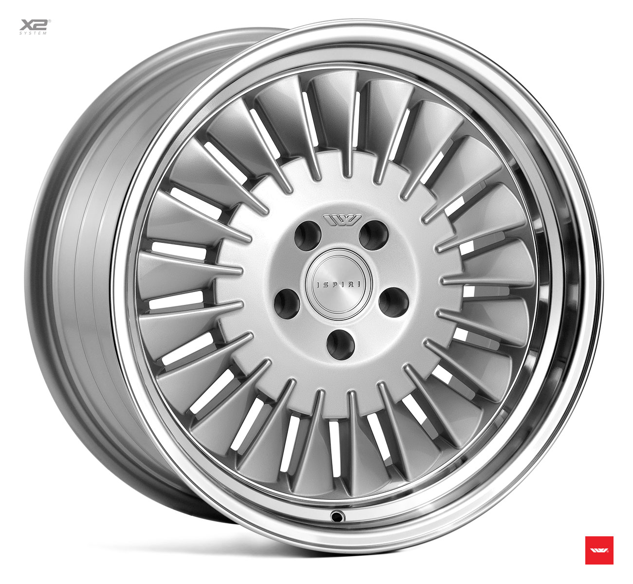 18" Ispiri CSR1D Silver/polished 5x100