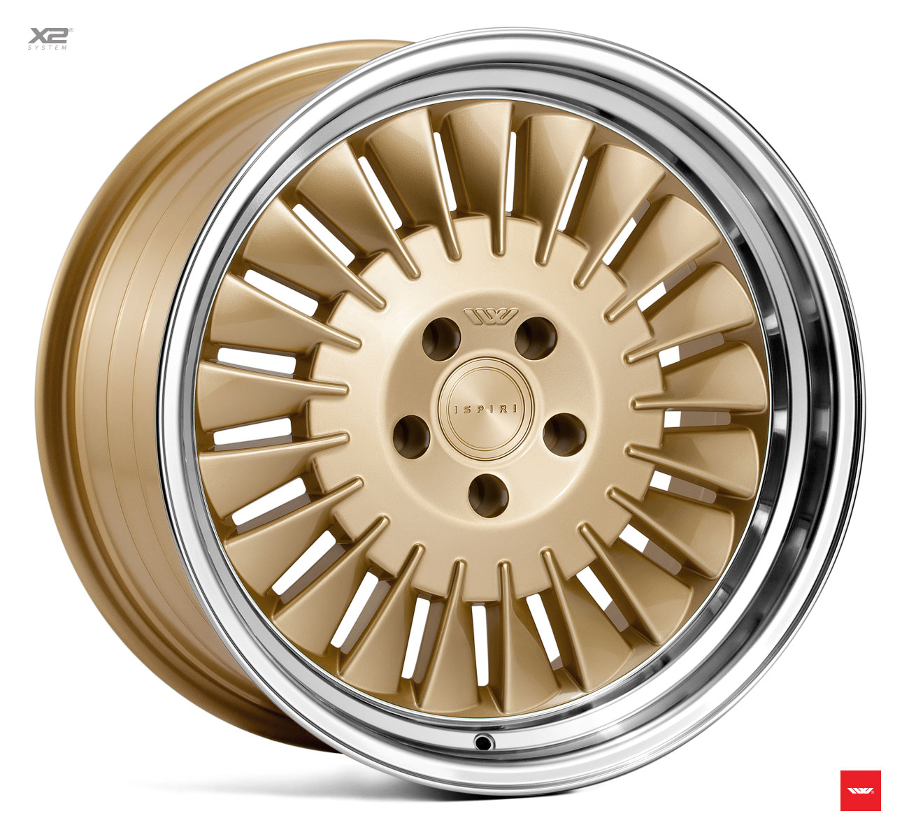 19" Ispiri CSR1D Vintage Gold/polished 5x112