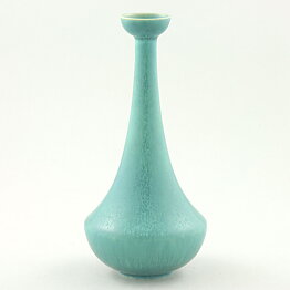 Gunnar Nylund (1950s) Green Modern Vase 19 cm