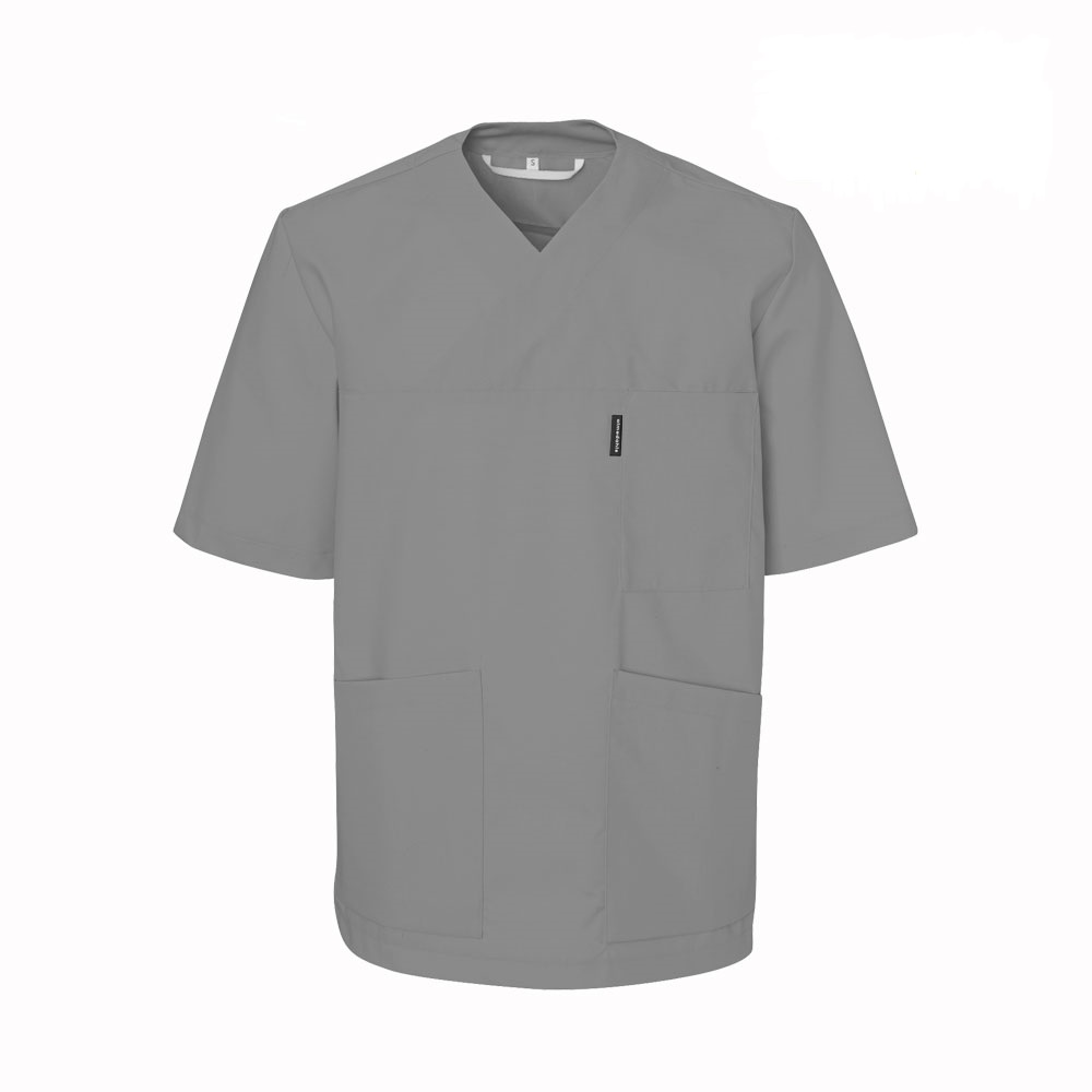 V-blus, unisex - 65/35 Grå