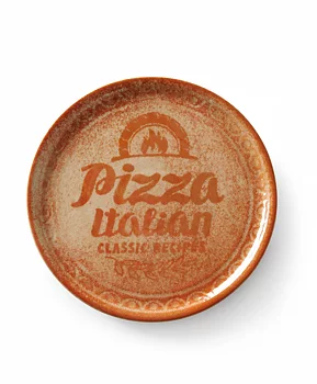 Pizza plate Brick Red ø330mm