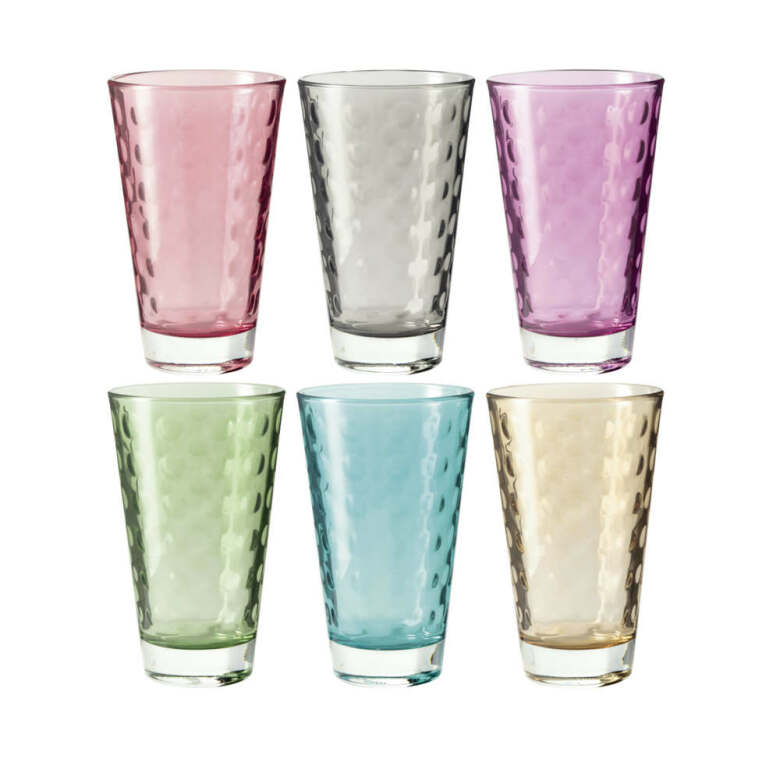 Optic LD Drinking Glass 30 cl Multicolor 6-pack