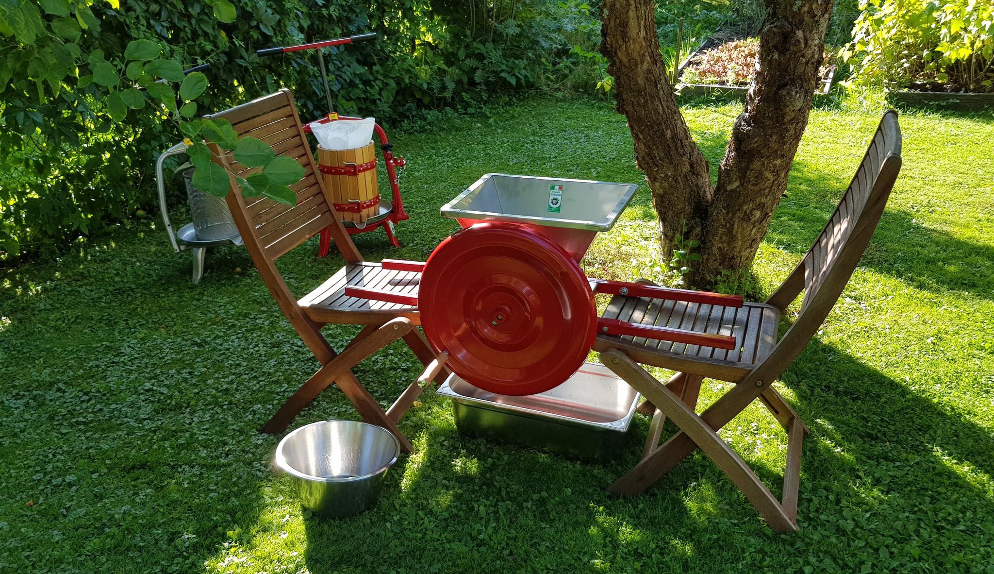 fruitpers V20 INOX & handmatige fruitmolen 15L Fratelli Baesso - 2