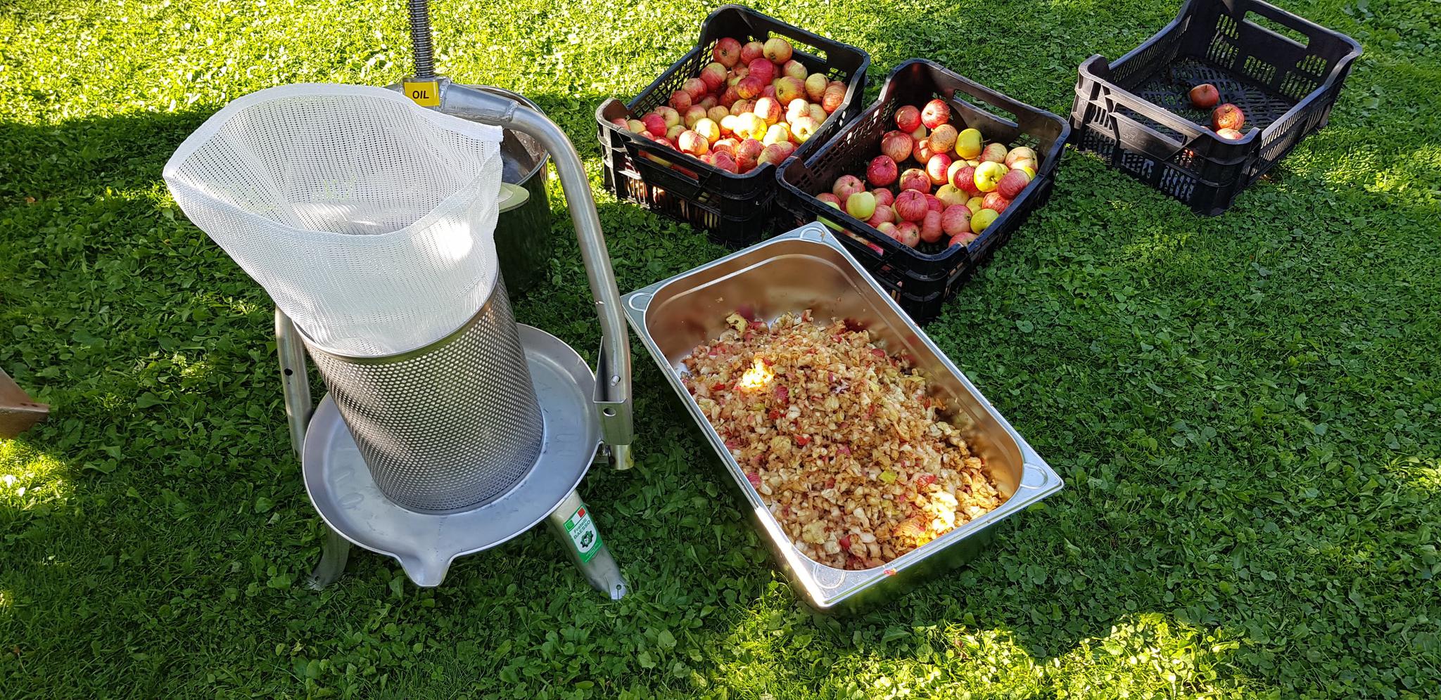 fruitpers V25 INOX & handmatige fruitmolen 15L Fratelli Baesso - 6