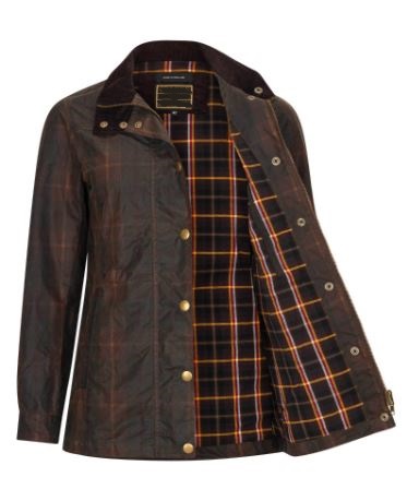 60% RABATT - DAMMODELL - Ladies Wax Jacket - Tartan 