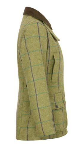 50% RABATT - DAMMODELL - Ladies Derby Tweed Shooting Jacket - PURPLE STRIPE - 4