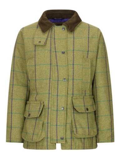 50% RABATT - DAMMODELL - Ladies Derby Tweed Shooting Jacket - PURPLE STRIPE - 3