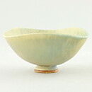 Berndt Friberg (1972) Unique Yellow/Blue Haresfur Bowl 7 cm