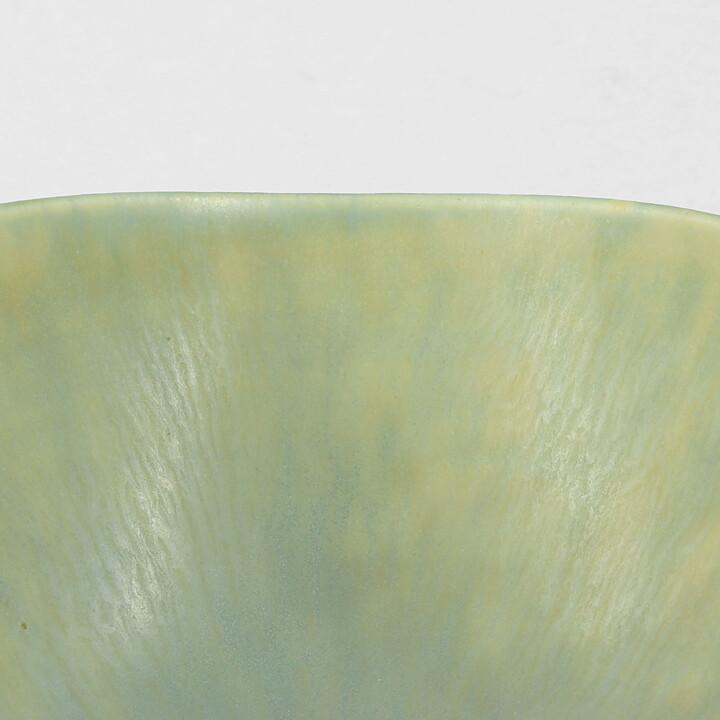 Berndt Friberg (1972) Unique Yellow/Blue Haresfur Bowl 7 cm