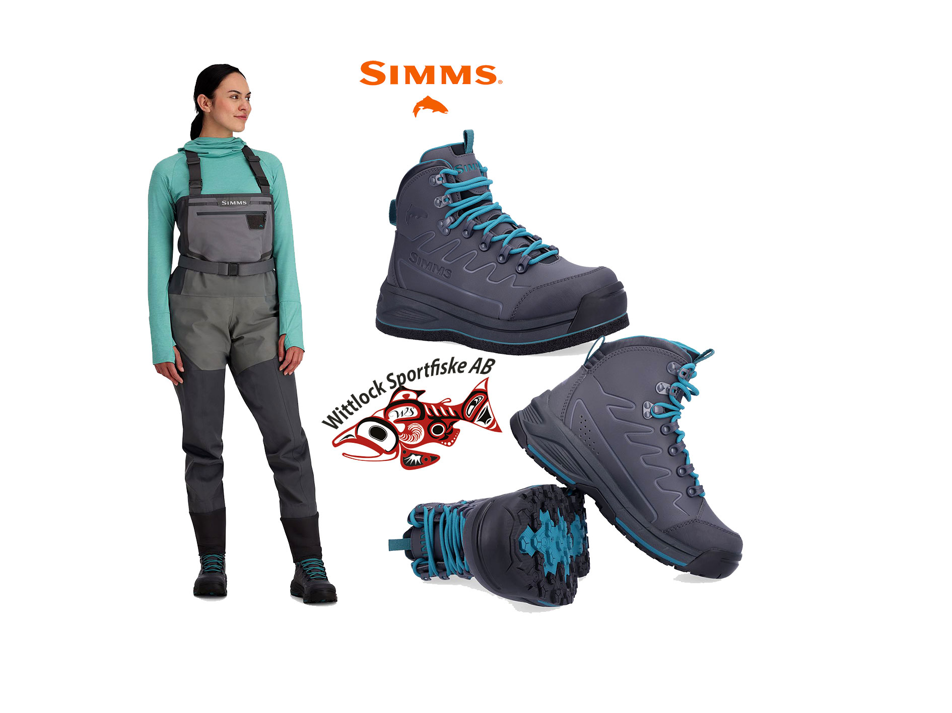 Simms Freestone Slate Vadarpaket - Dam