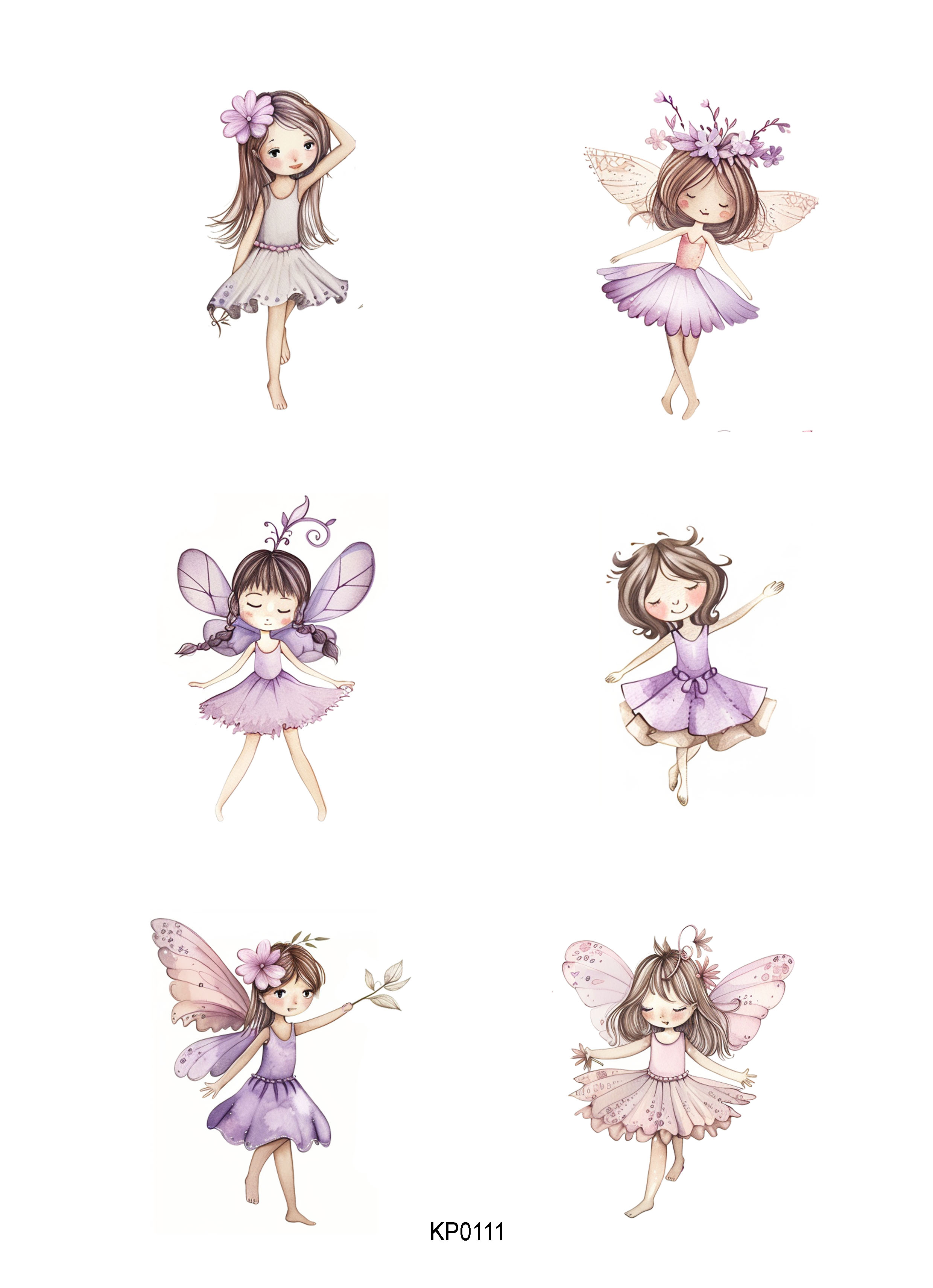 Papper Klippark - Fairies 2 -  A4