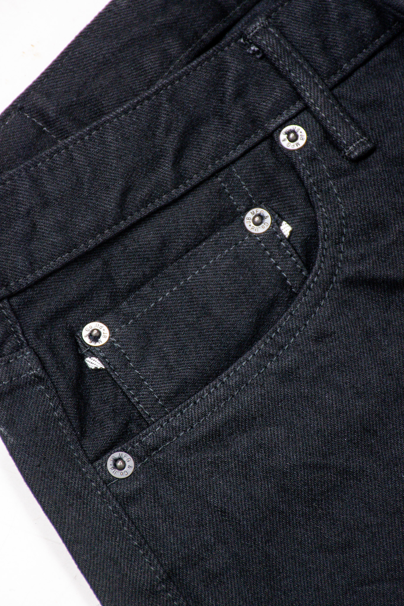 Japan Blue - J414 Black/Black Selvedge Denim 14oz Classic - 6
