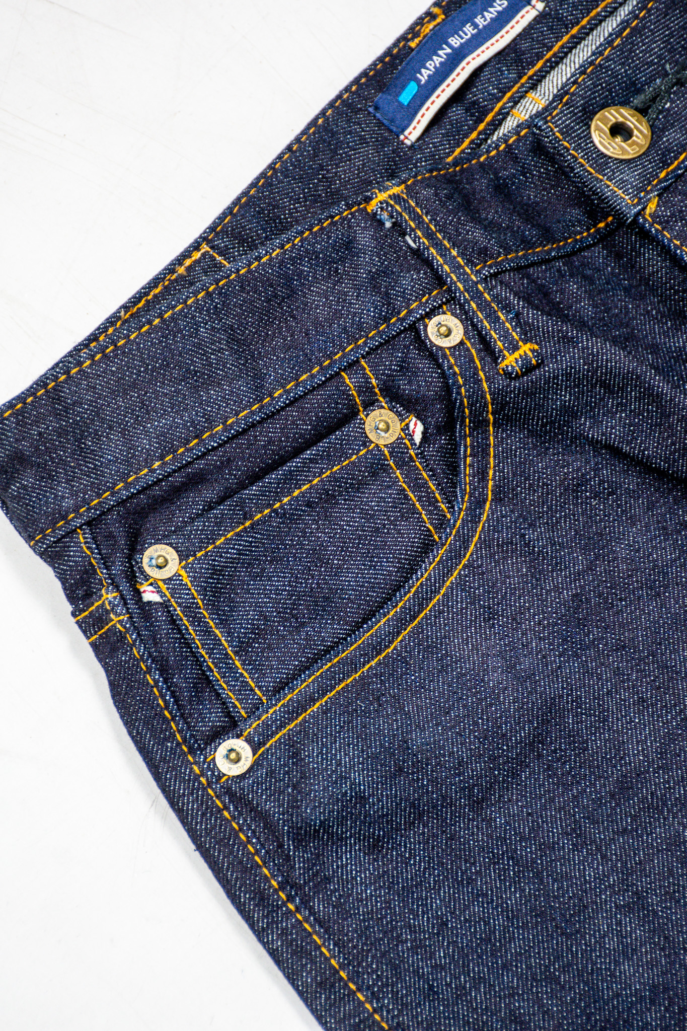 Japan Blue - J301 US Cotton Indigo Selvedge Denim 14.8oz Straight - 6