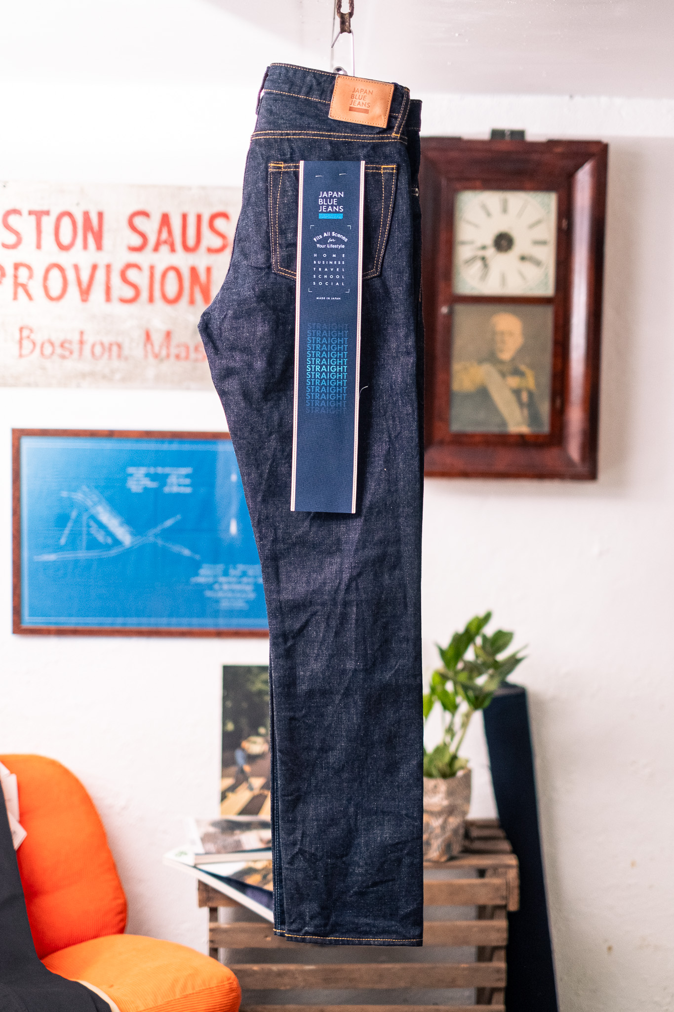 Japan Blue - J301 US Cotton Indigo Selvedge Denim 14.8oz Straight