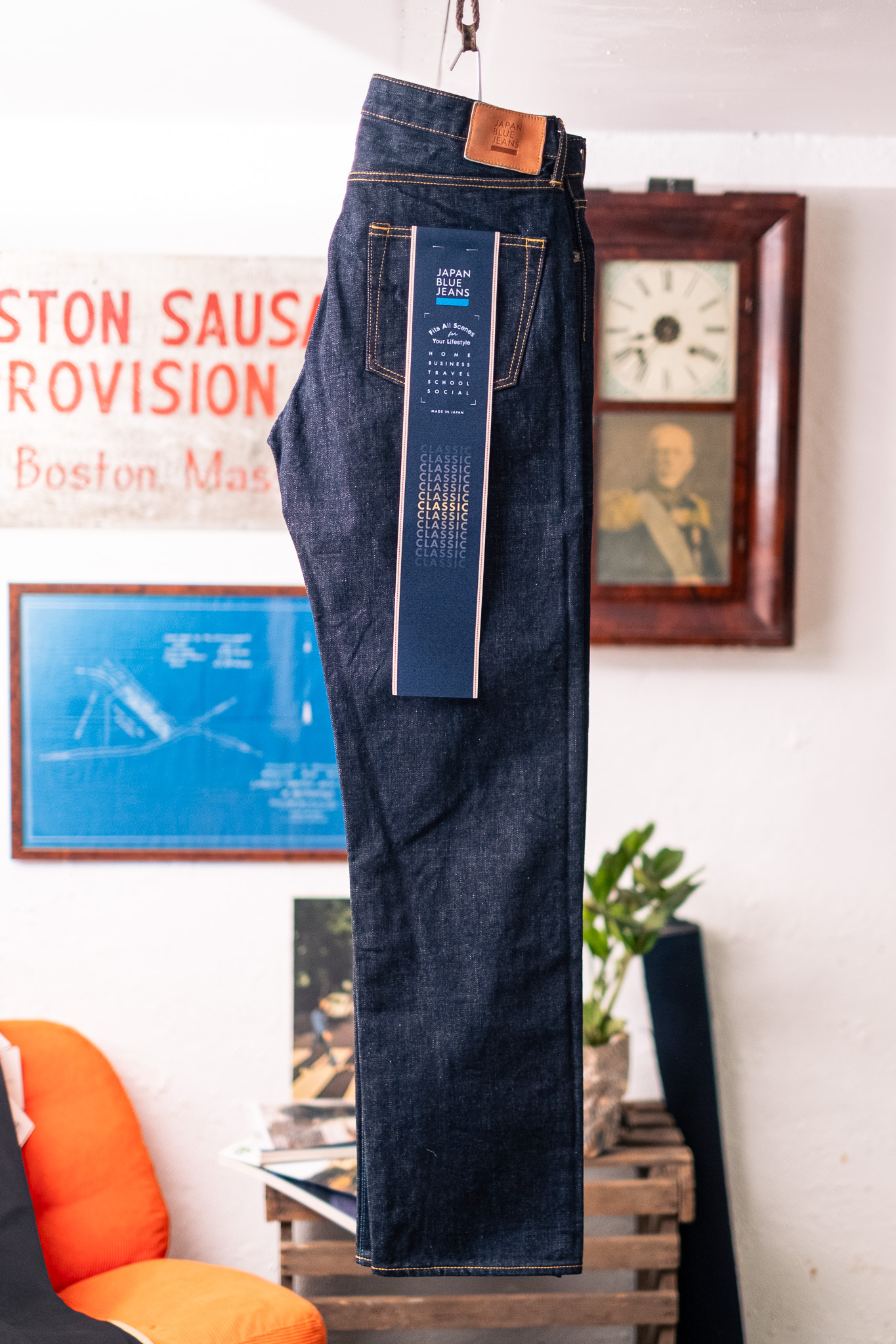 Japan Blue - J401 US Cotton Indigo Selvedge Denim 14.8oz Classic