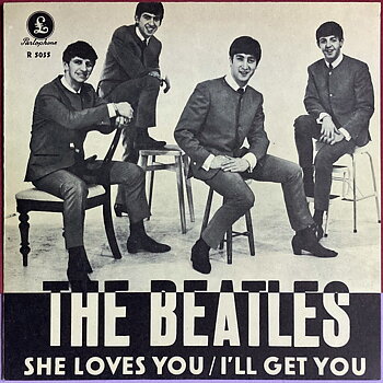 BEATLES - She loves you 7" BEIGE Swe PS 1963