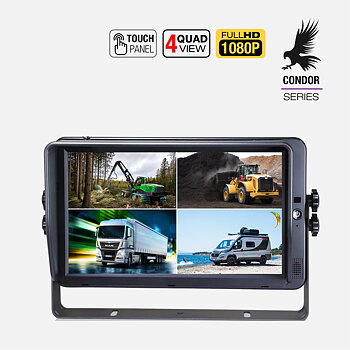 CONDOR M10 - 10 tum HD touch-skärm för backkamera | Monitor i Full HD | Supravision