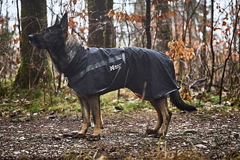 Non-Stop Trekking Dog Raincoat - Svart Regntäcke  - vattenpelare 10 000 mm