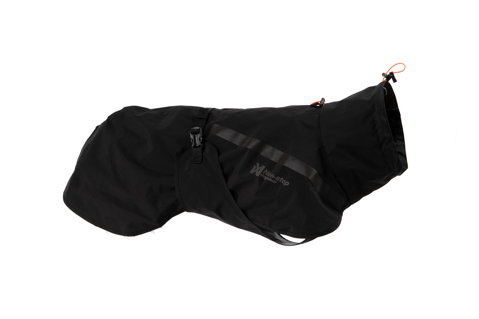 Non-Stop Trekking Dog Raincoat - Svart Regntäcke  - vattenpelare 10 000 mm