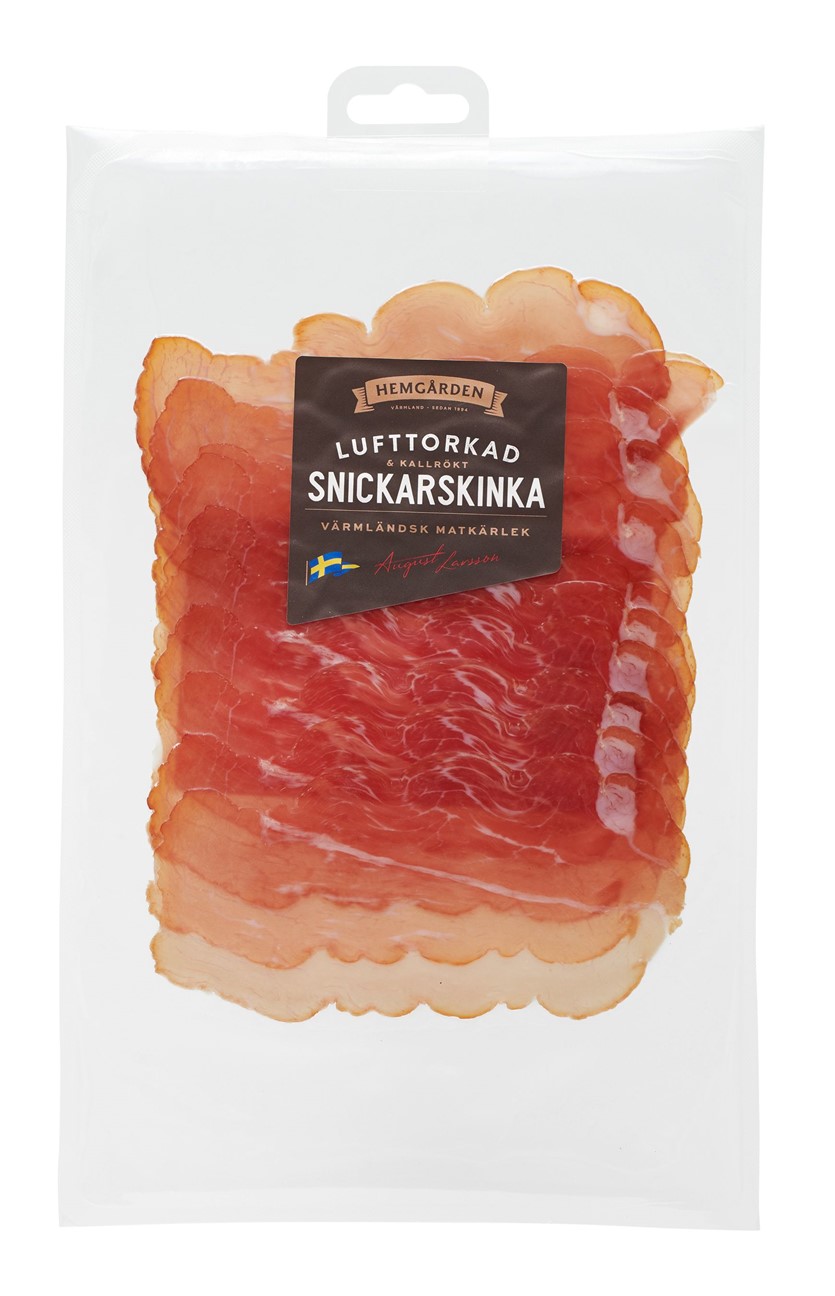 Hemgården Lufttorkad Snickarskinka, skivad.
