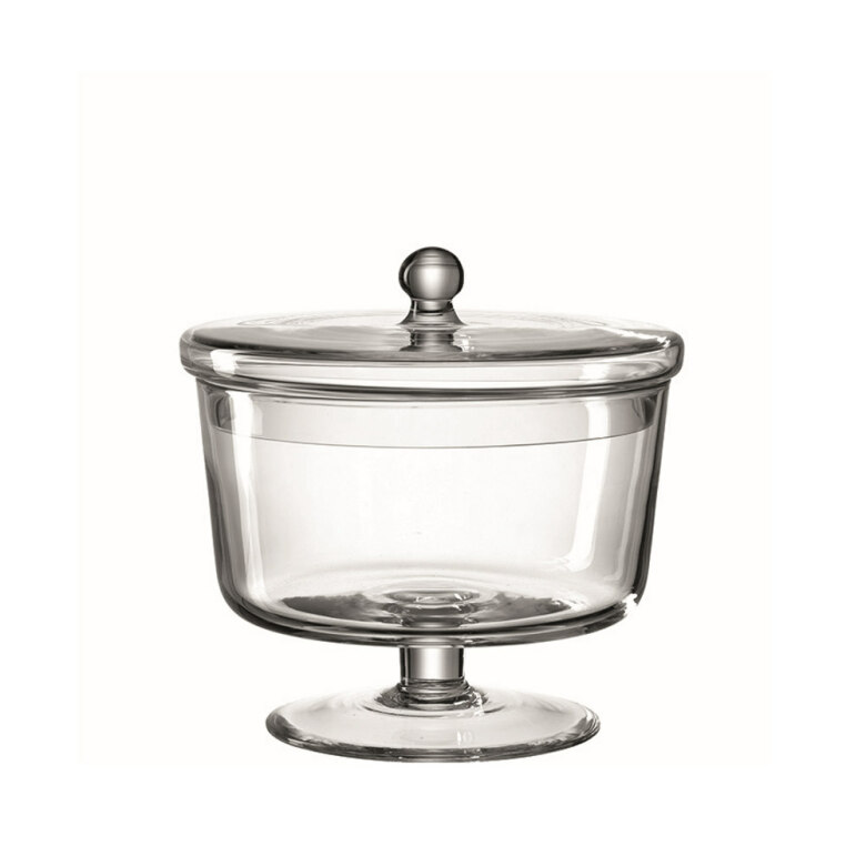 Poesia Glass jar on foot 18 cm