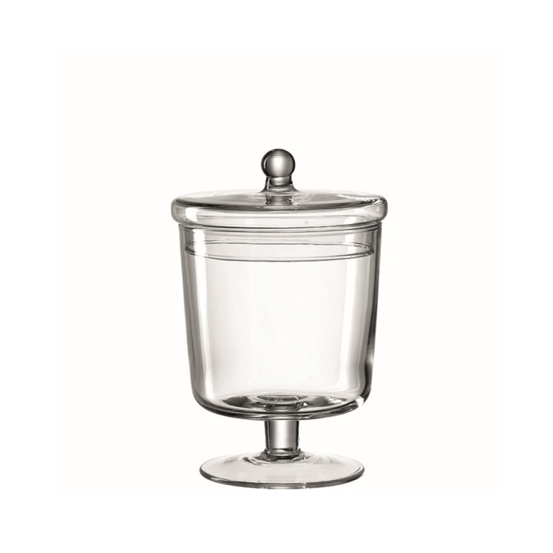 Poesia Glass jar on foot 19 cm