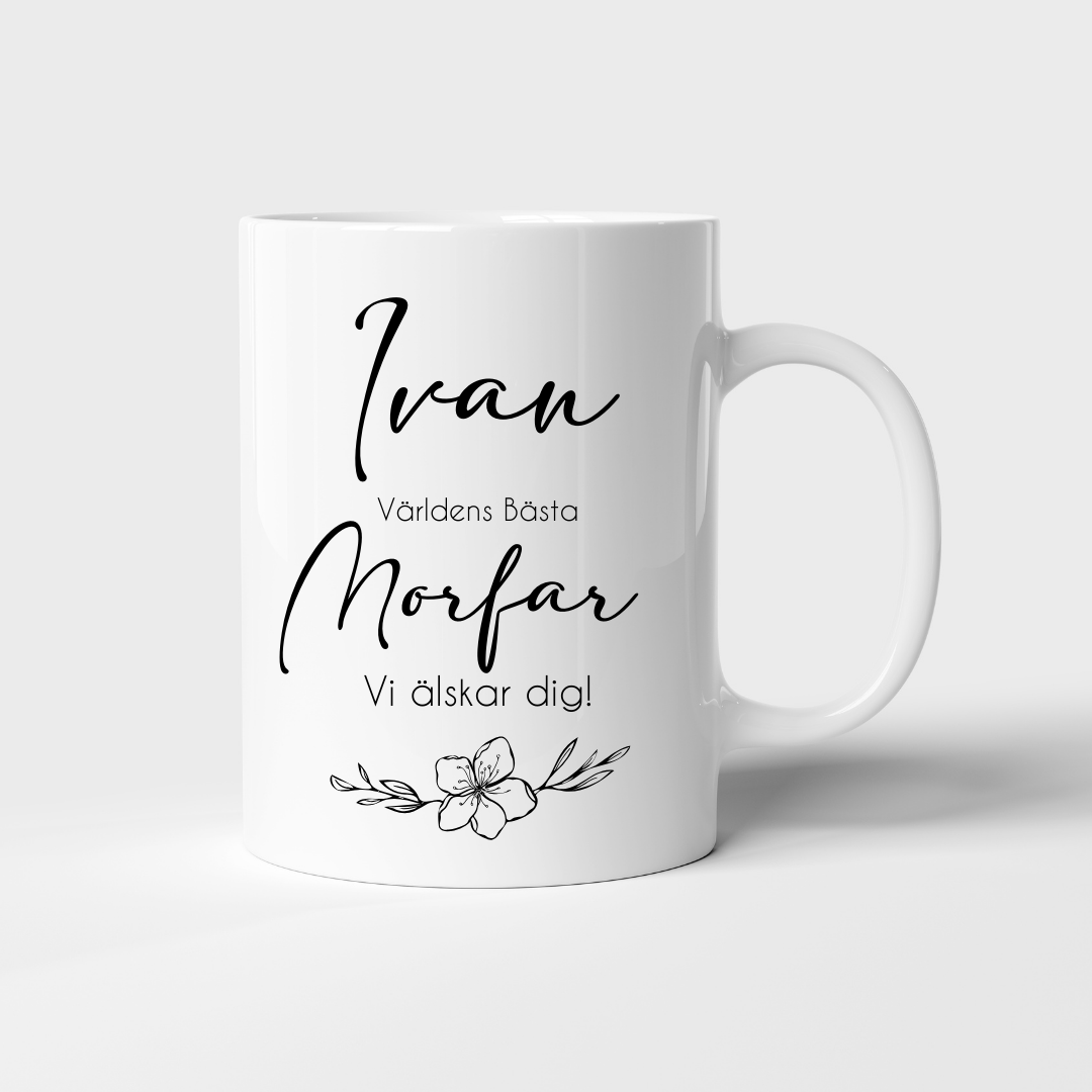 Mugg - Världens bästa Morfar/Farfar