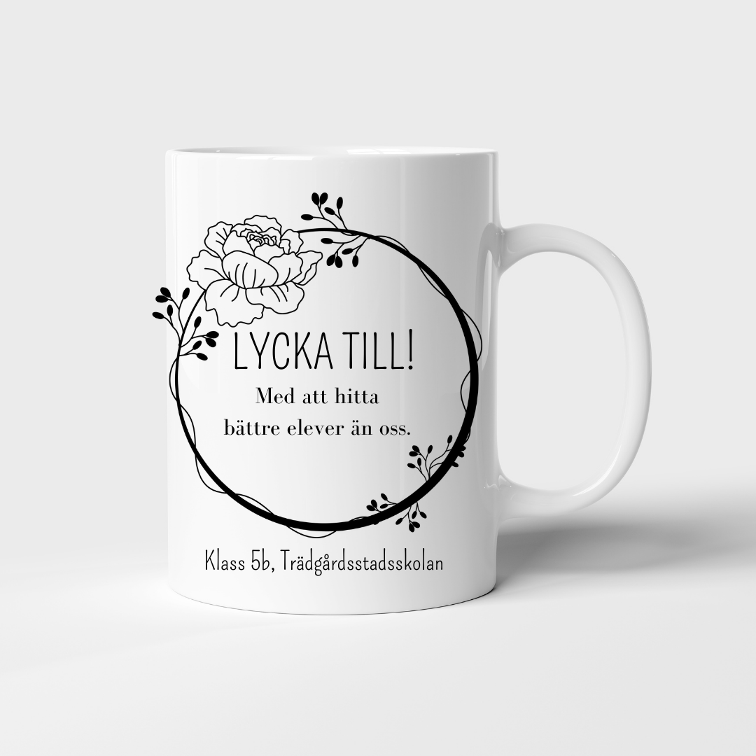 Mugg - Personlig mugg till lärare