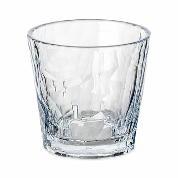 Club No. 22 Tumbler glass Plastic 250 ml Crystal Clear 2-pack