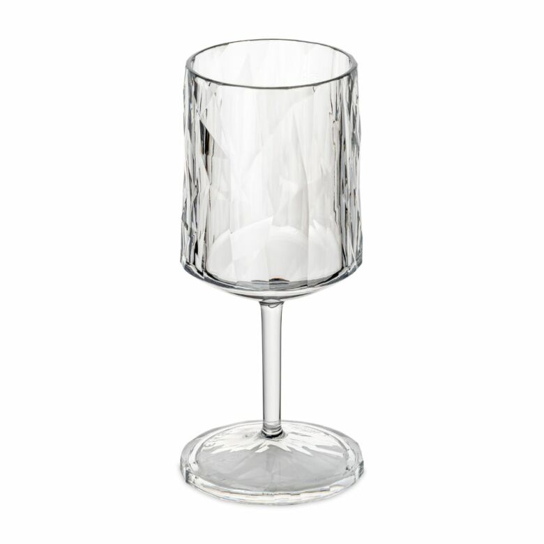 Club No. 21 Plastic Wine Glass 250 ml Crystal Clear 2-pack