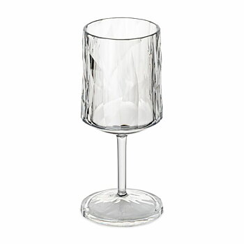 Club No. 21 Plastic Wine Glass 250 ml Crystal Clear 2-pack