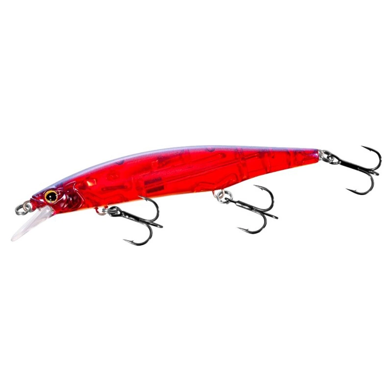 Shimano Bantam Zumverno är ett twitch/jerkbait för abborre. 95mm lång och 10g tung. Färg: clear red