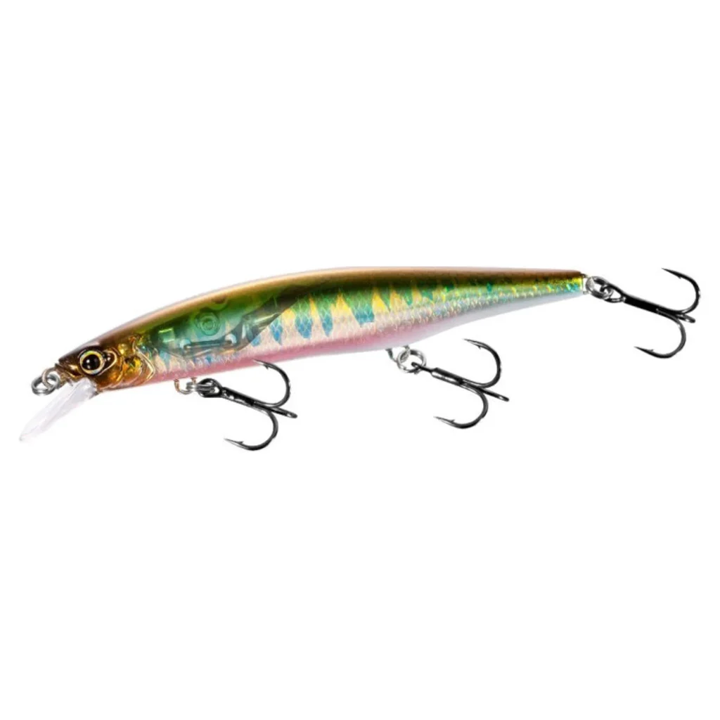 Shimano Bantam Zumverno är ett twitch/jerkbait för abborre. 95mm lång och 10g tung. Färg: hasu