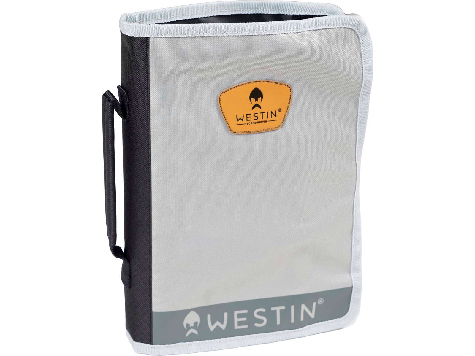 Tackelpärm från westin med transperanta zip fack för enkel sortering av fiskeriggar och småplock