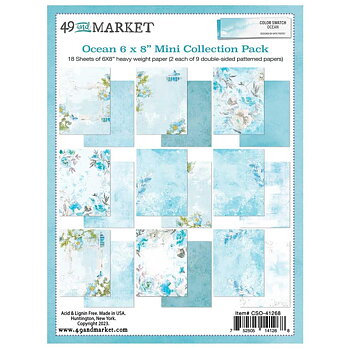 49 And Market - Mini Collection Pack 6x8 - Color Swatch: Ocean