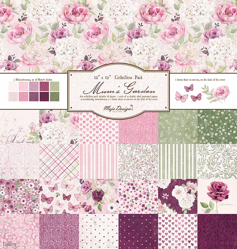 Maja Design Mum's Garden - 12x12" Collection Pack