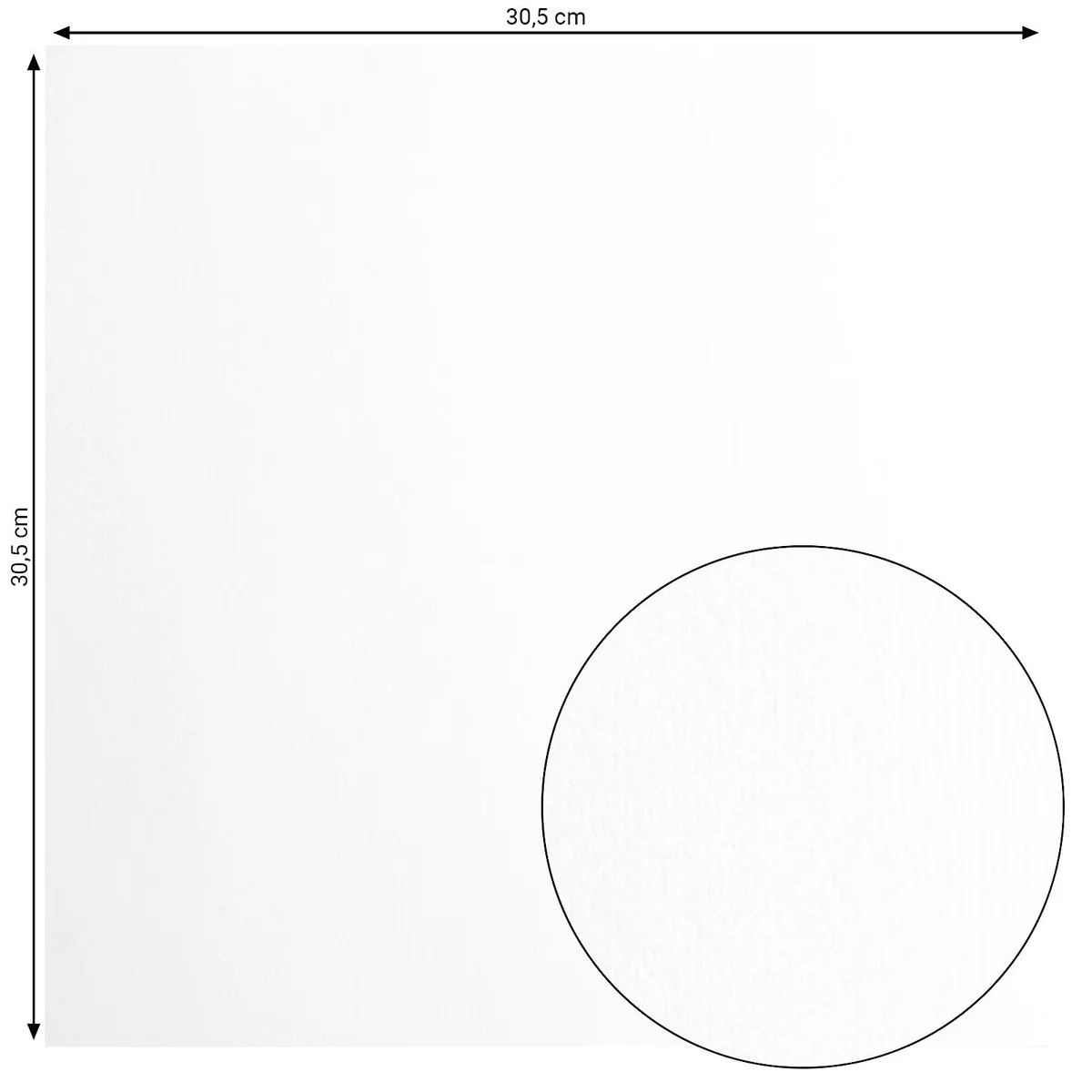 Florence - Cardstock Paper Smooth 12x12 - White 100 pack  - 2