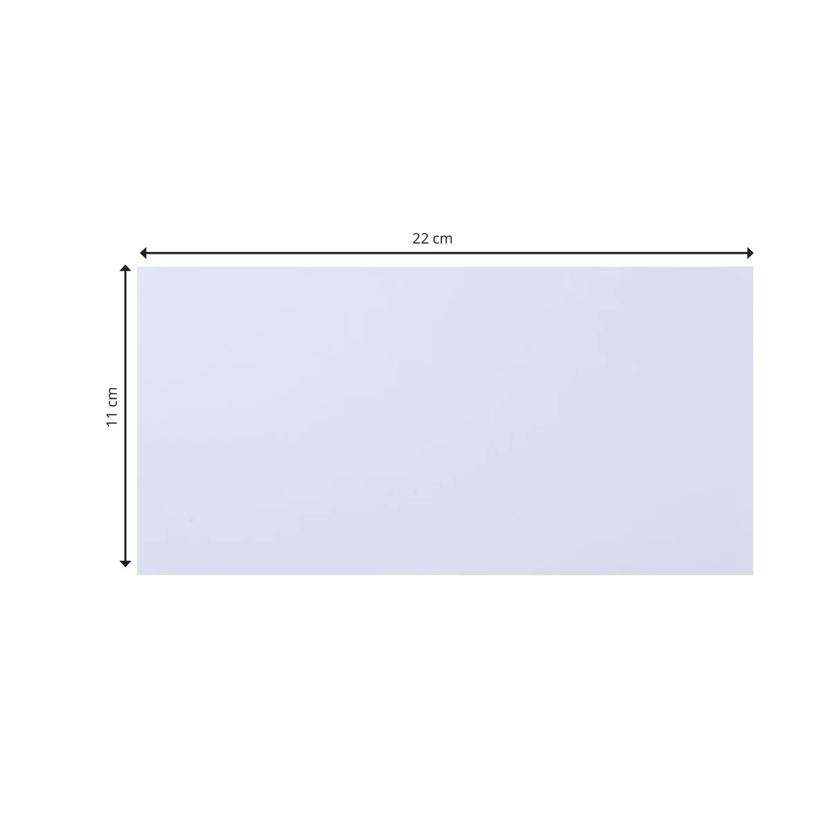 Florence - Cardstock Folded - Cards Smooth 11x22cm - White 25st - 3