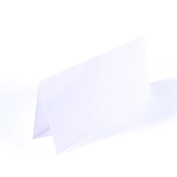 Florence - Cardstock Folded - Cards Smooth 11x22cm - White 25st