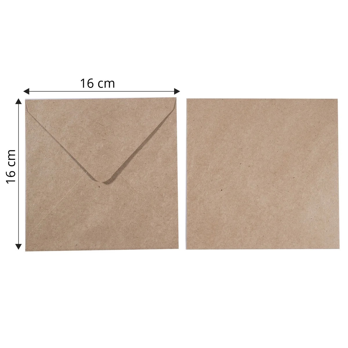 Florence - Envelopes 25st - Kraft 16x16cm - 3
