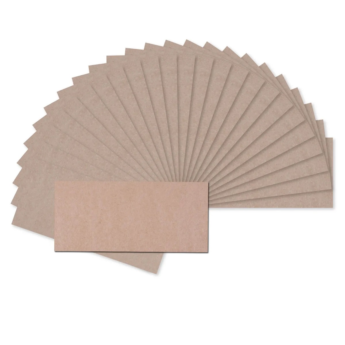 Florence - Cardstock Folded - Cards Smooth  11x22cm - Kraft 25st - 4