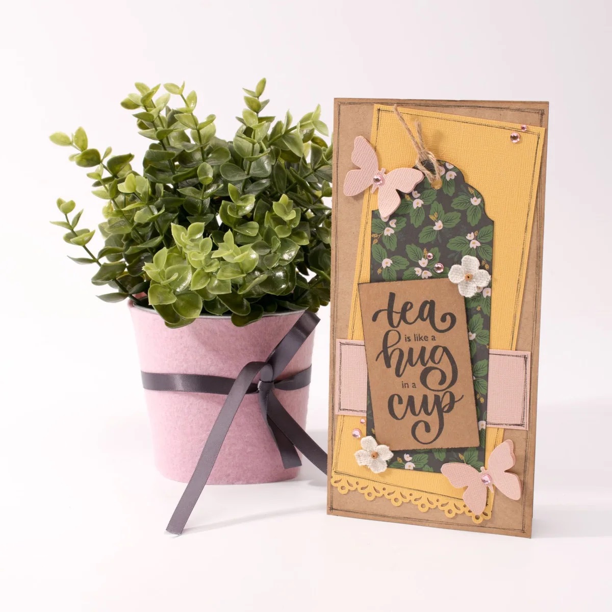 Florence - Cardstock Folded - Cards Smooth  11x22cm - Kraft 25st - 5
