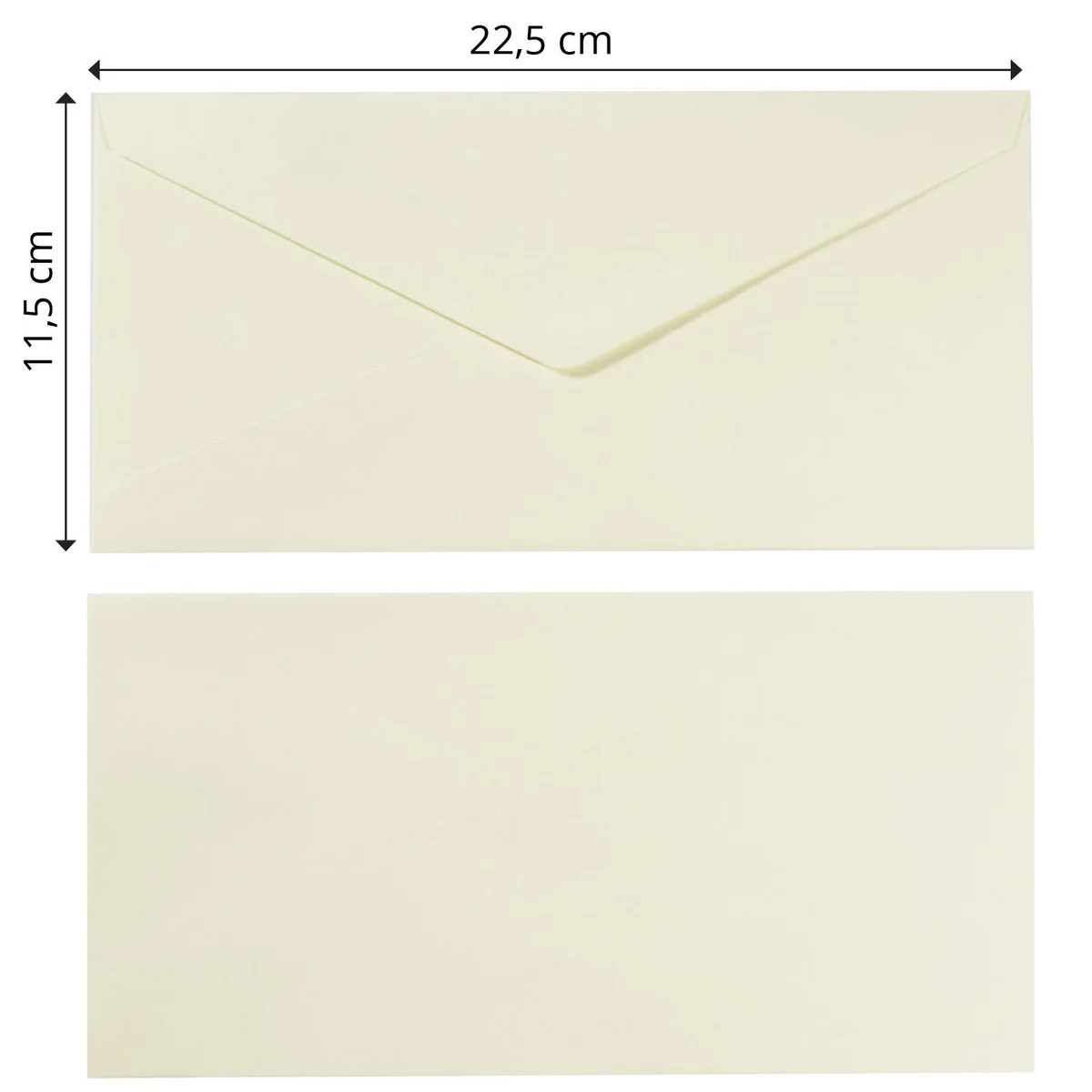 Florence - Envelopes 25st - Ivory 11.5x22.5cm - 3