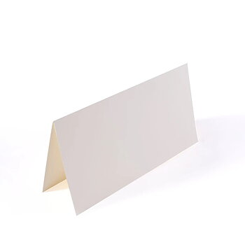 Florence - Cardstock Folded - Cards Smooth 11x22cm - Ivory 25st