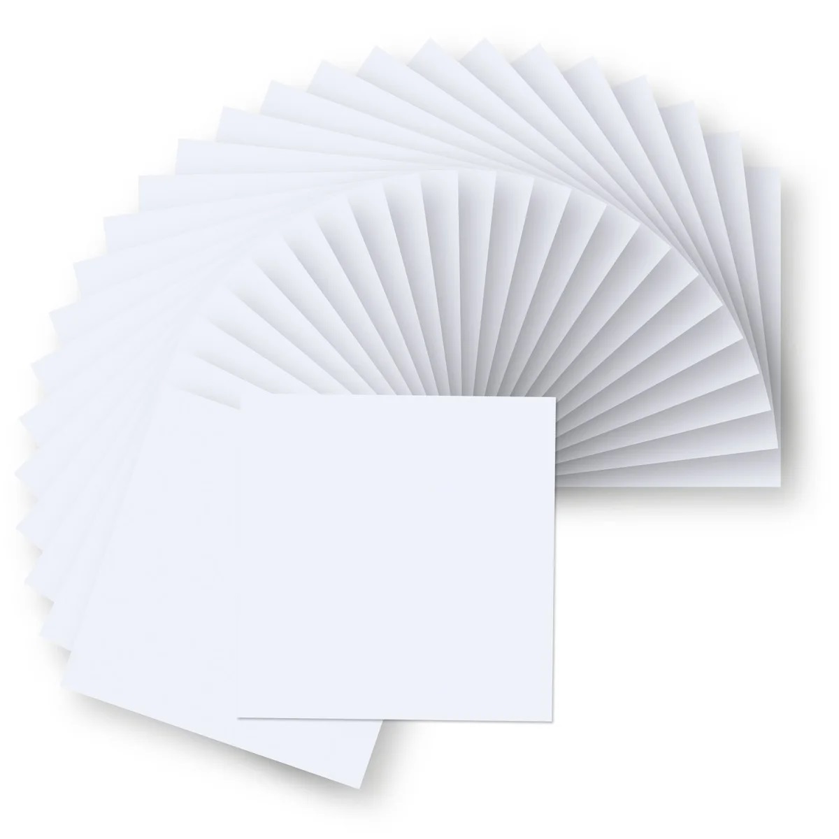Florence - Cardstock Folded - Cards Smooth 15.5x15.5cm - White 25st - 4