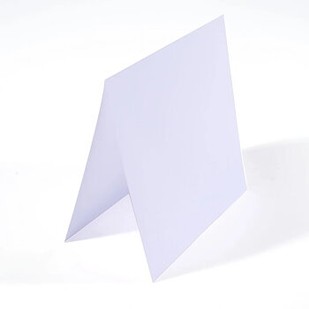 Florence - Cardstock Folded - Cards Smooth 15.5x15.5cm - White 25st