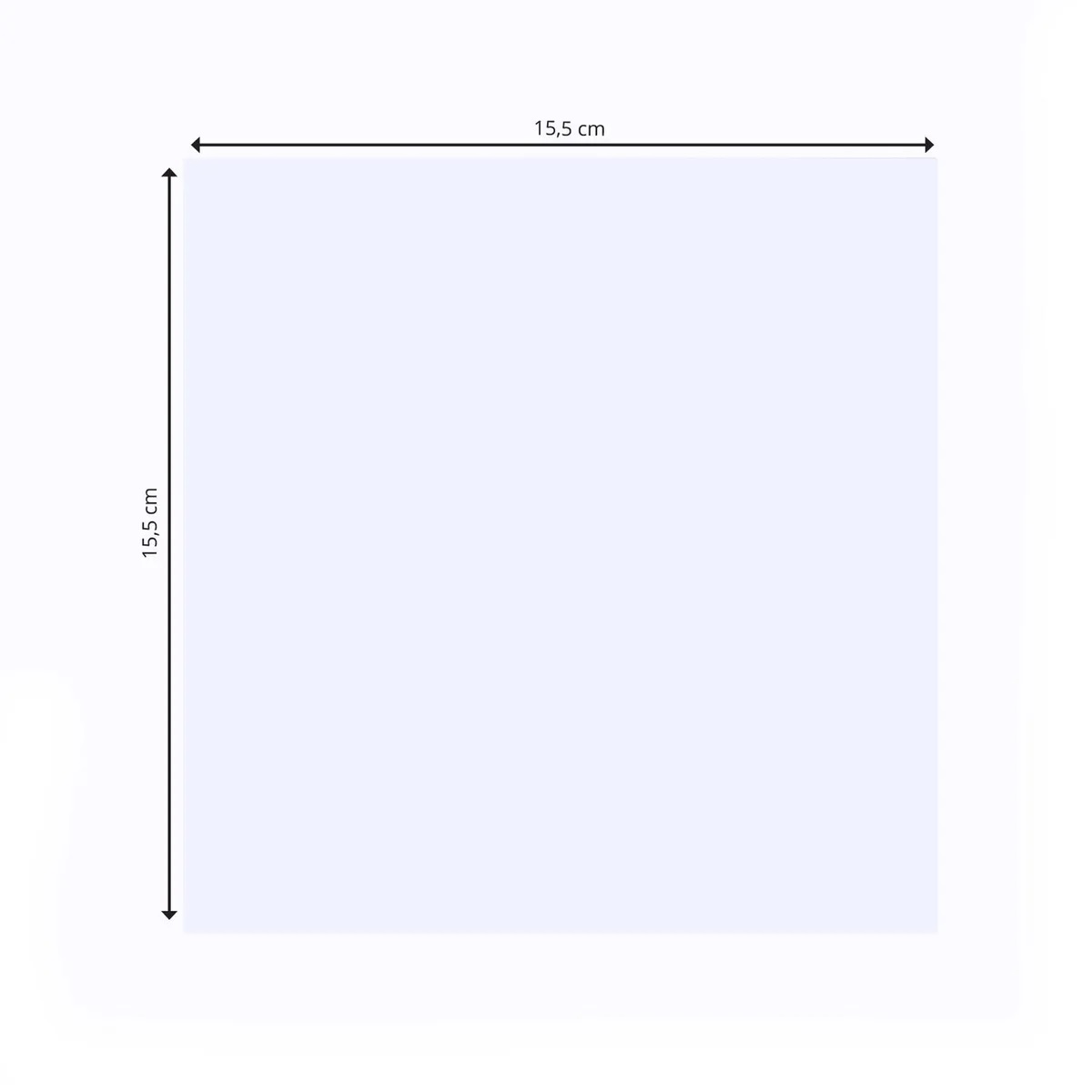 Florence - Cardstock Folded - Cards Smooth 15.5x15.5cm - White 25st - 3