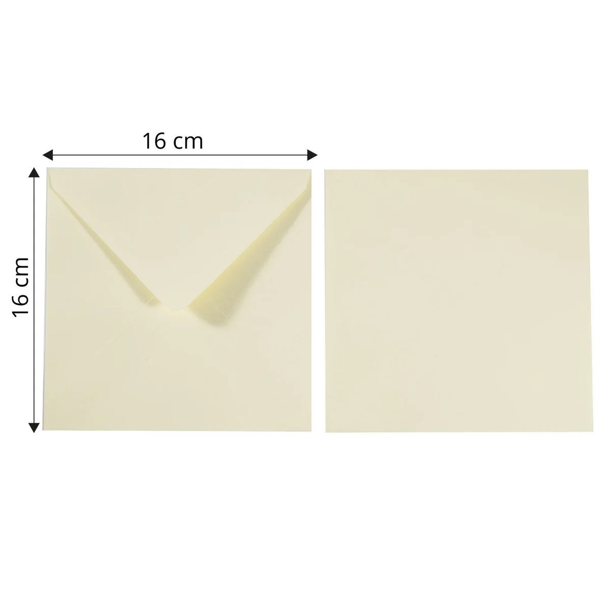 Florence - Envelopes 25st - Ivory 16x16cm - 3